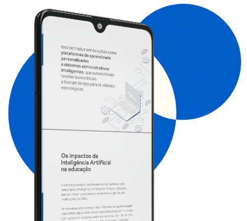elemento-celular-com-conteúdo-para-LP---ebook-as-tendências-da-IA-na-educação-em-2025